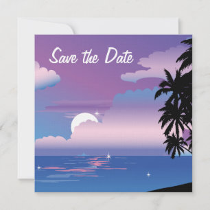 Einladung zur Tropennacht Save the Date Hochzeitsf