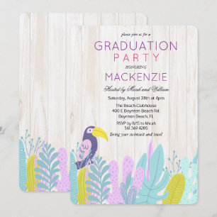 Einladung zur Tropical Luau Graduation Party