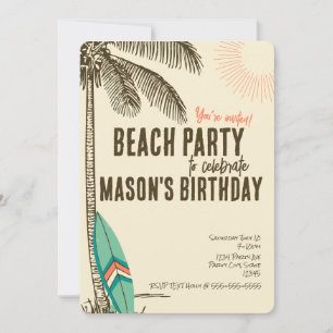 Einladung zur tropischen Strandparty