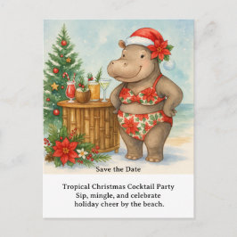 Einladung zur tropischen Weihnachts-Cocktailparty