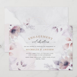 Einladung zur Verlobung von Wasserfarben