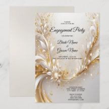 Einladung zur Verlobung von White Gold