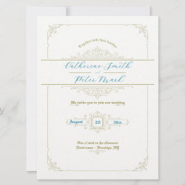 Einladung zur viktorianischen Vintage Hochzeit