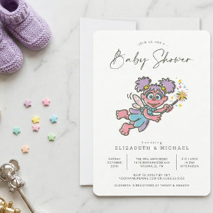 Einladung zur Vintage-Abby-Cadabby-Baby-Party