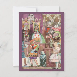 Einladung zur Vintagen Alice im Wunderland