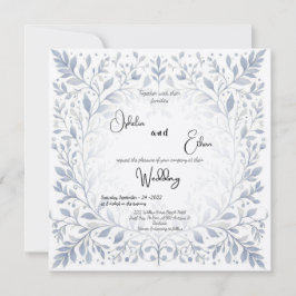 Einladung zur Vintagen Blumenhochzeit