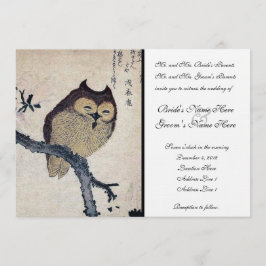 Einladung zur Vintagen japanischen Hochzeit
