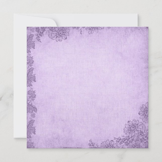 Einladung zur Vintagen Lavendel (Vorderseite)