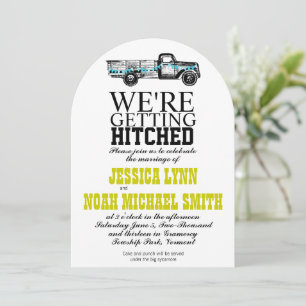 Einladung zur Vintagen Lkw-Hochzeit