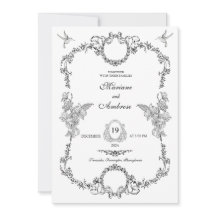Einladung zur Vintagen Rahmenhochzeit
