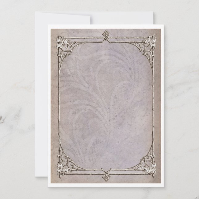 Einladung zur Vintagen Viktorianischen Grenze (Vorderseite)