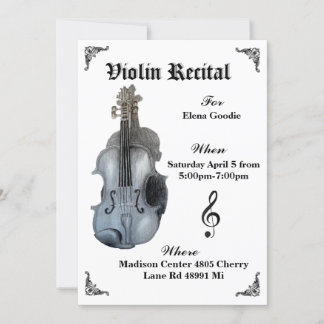 Einladung zur Violine-Erwägung