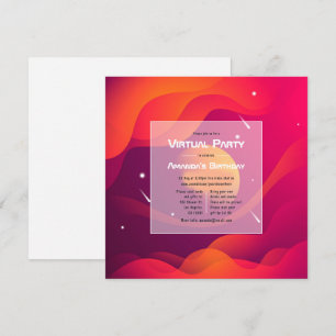 Einladung zur virtuellen Geburtstagspartei
