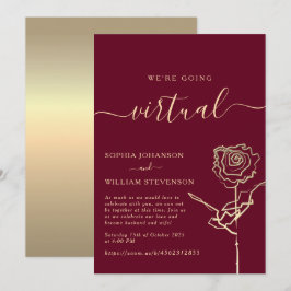 Einladung zur virtuellen Hochzeit