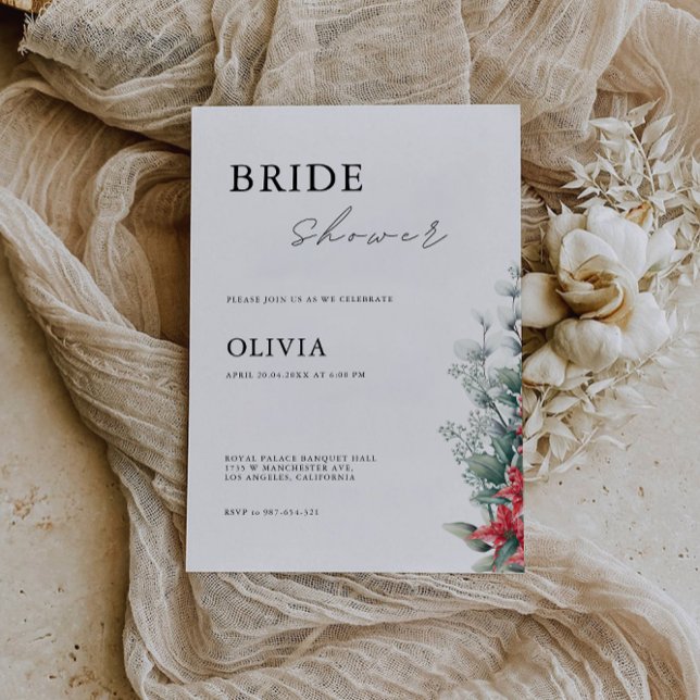 Einladung zur Weihnachtsdusche (Christmas Bridal Shower Invitation)