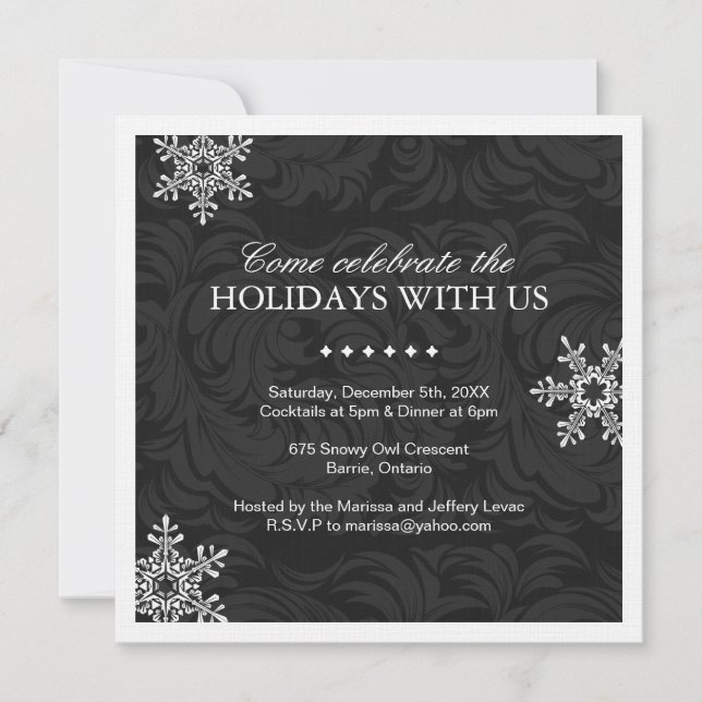 Einladung zur Weihnachtskarte (Vorderseite)