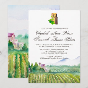 Einladung zur Weinbauhochzeit