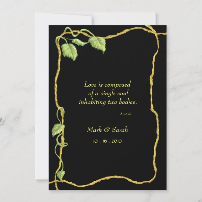 Einladung zur Weinlese (Vorderseite)