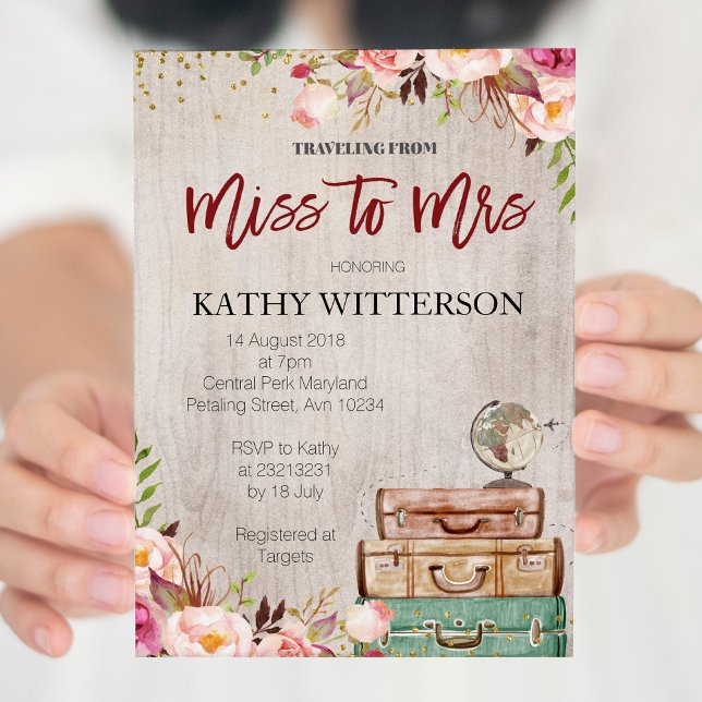 Einladung zur Weltreise Bridal Dusche (Von Creator hochgeladen)