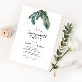 Einladung zur "Winter Greenery Engagement Party"
