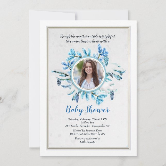 Einladung zur Winterdusche (Vorderseite)