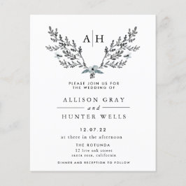 Einladung zur Winterhochzeit | Flyer Haushalt