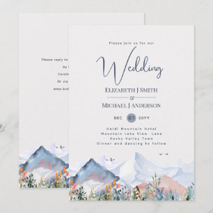 Einladung zur Winterhochzeit in der Bergwelt