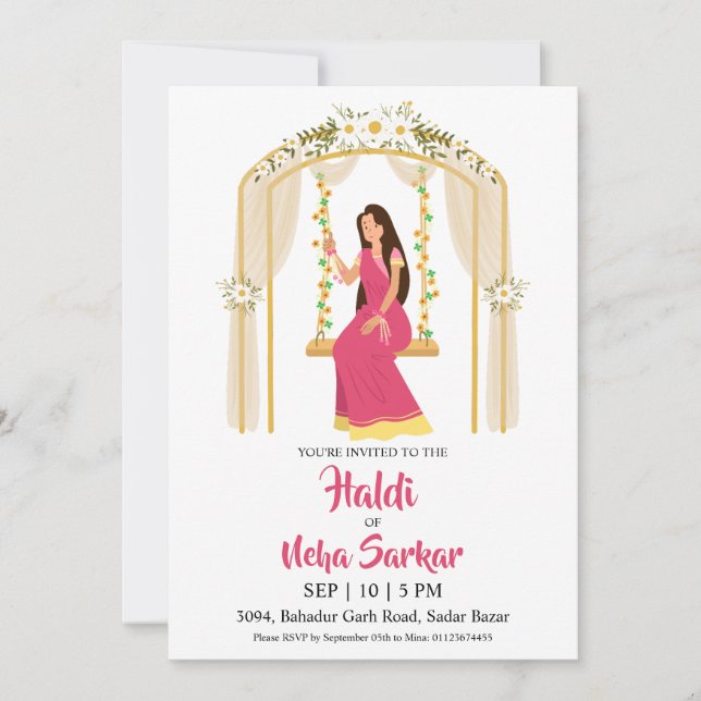 Einladung zur Zeremonie (Vorderseite)