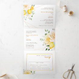 Einladung zur zweisprachigen Hochzeit - Lemon alle