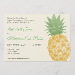Einladung zur zweisprachigen Hochzeit tropischer A