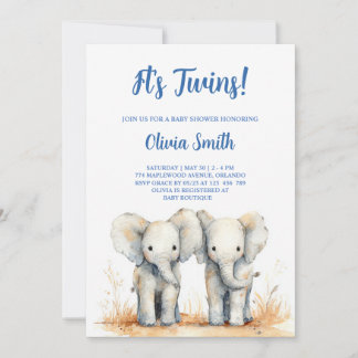 Einladung zur Zwillinge-Baby-Party – Doppeltes Bab