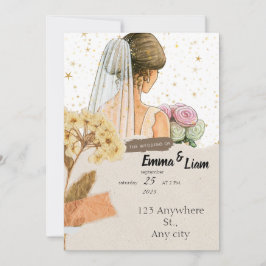 EinladungElegante Einladungs-Karte für Hochzeiten Einladung