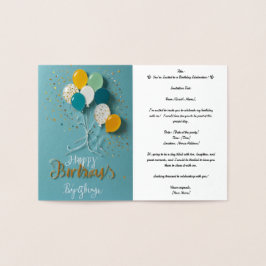 Einladungen Berufliche Foil Card