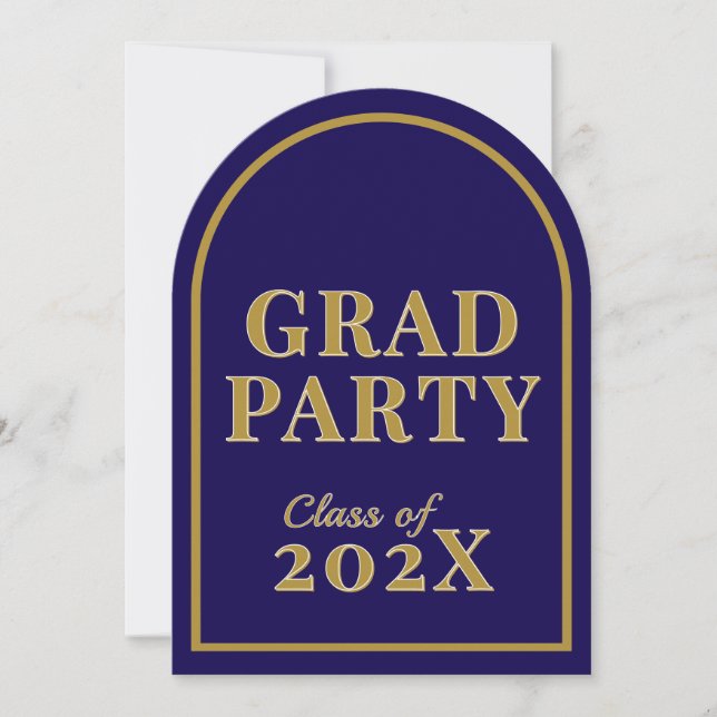 Einladungen der Graduierungspartei für Grads - Vor (Vorderseite)