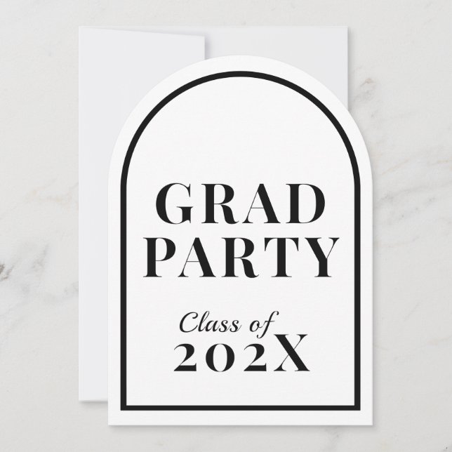 Einladungen der Graduierungspartei für Grads - Vor (Vorderseite)