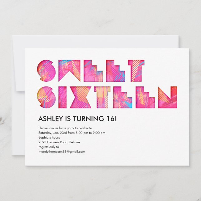 Einladungen des elektrisches Glühen-Bonbon-16 (Vorderseite)