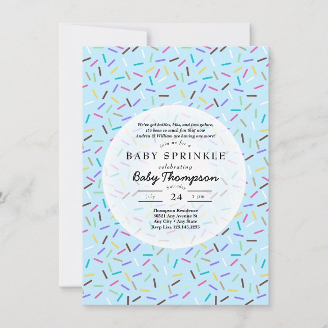 Einladungen für Baby Sprinkle (Vorderseite)