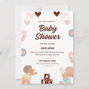 Einladungen für Babydusche