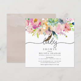 Einladungen für Babydusche | Sweet Florals