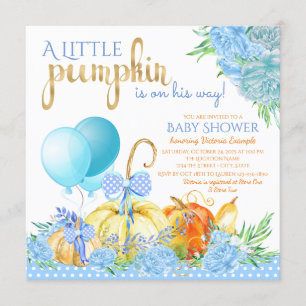Einladungen für Boys Little Pumpkin Baby Shower