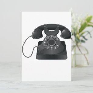 Einladungen für das alte Schwarze Telefon