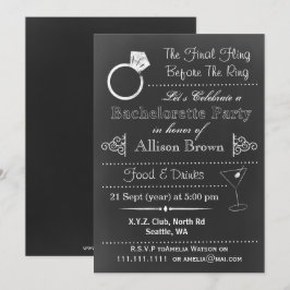 Einladungen für den Junggeselinnen-Abschied von Ch