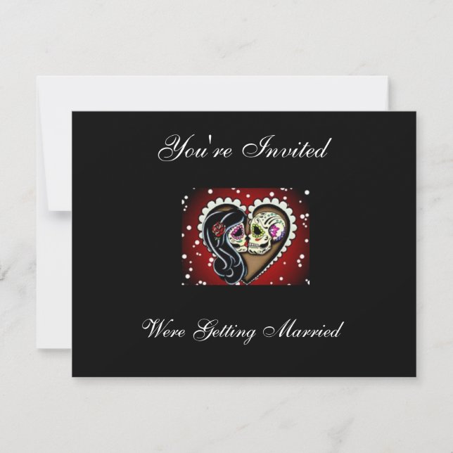 Einladungen für den Zuckerschädel (Vorderseite)