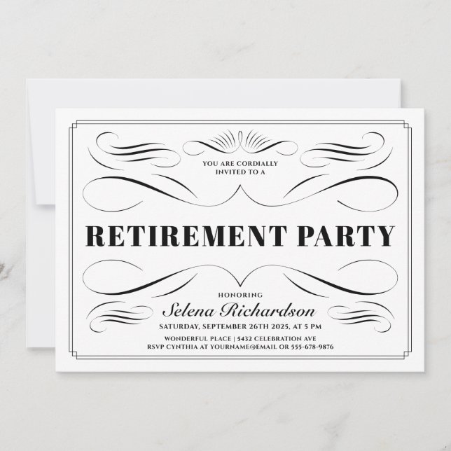 Einladungen für die Altersversorgung - benutzerdef (Vorderseite)