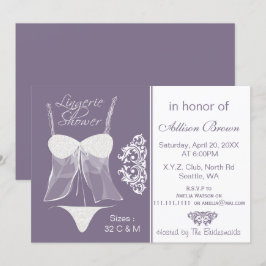 Einladungen für die Dusche von Lingerie Junggeseli