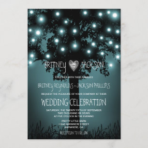 Einladungen für die Hochzeit des verzauberten Wald