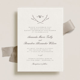 Einladungen für die Hochzeit von Eleganwood Forest