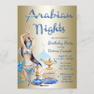 Einladungen für eine Arabian Nights-Party