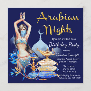 Einladungen für eine Arabian Nights-Party