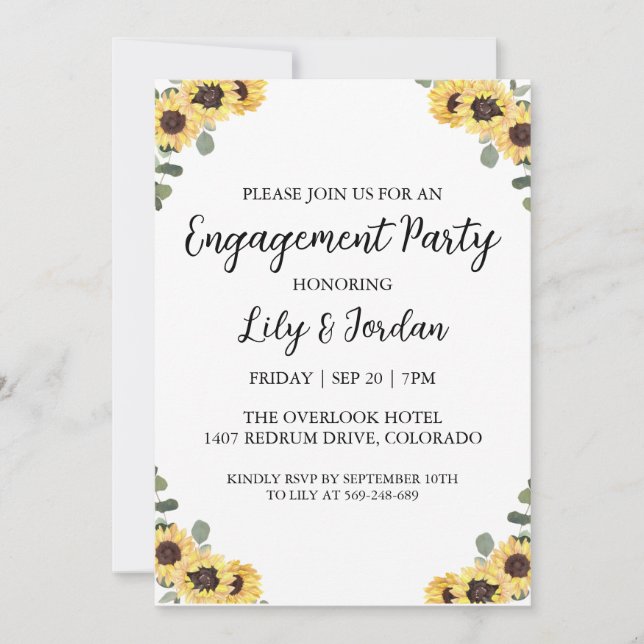 Einladungen für eine Eukalyptus-Fallgruppe (Vorderseite)